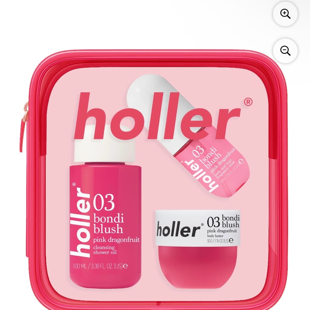 Holler & Glow Bondi Dragonfruit Scent on Vacay Travel Bodycare Essentials Kit